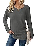 MOLERANI Women's Casual Long Sleeve Round Neck