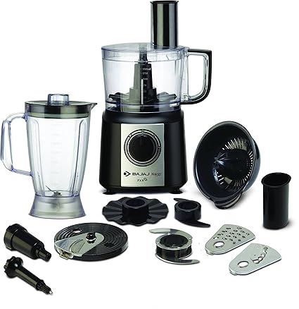 Bajaj FX9 700-Watt Mini Food Processor (Black/Silver)