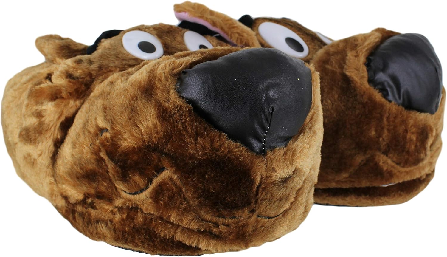 Mens Warm Novelty Funny Brown Scooby Dog Winter Cosy Slippers UK 11/12