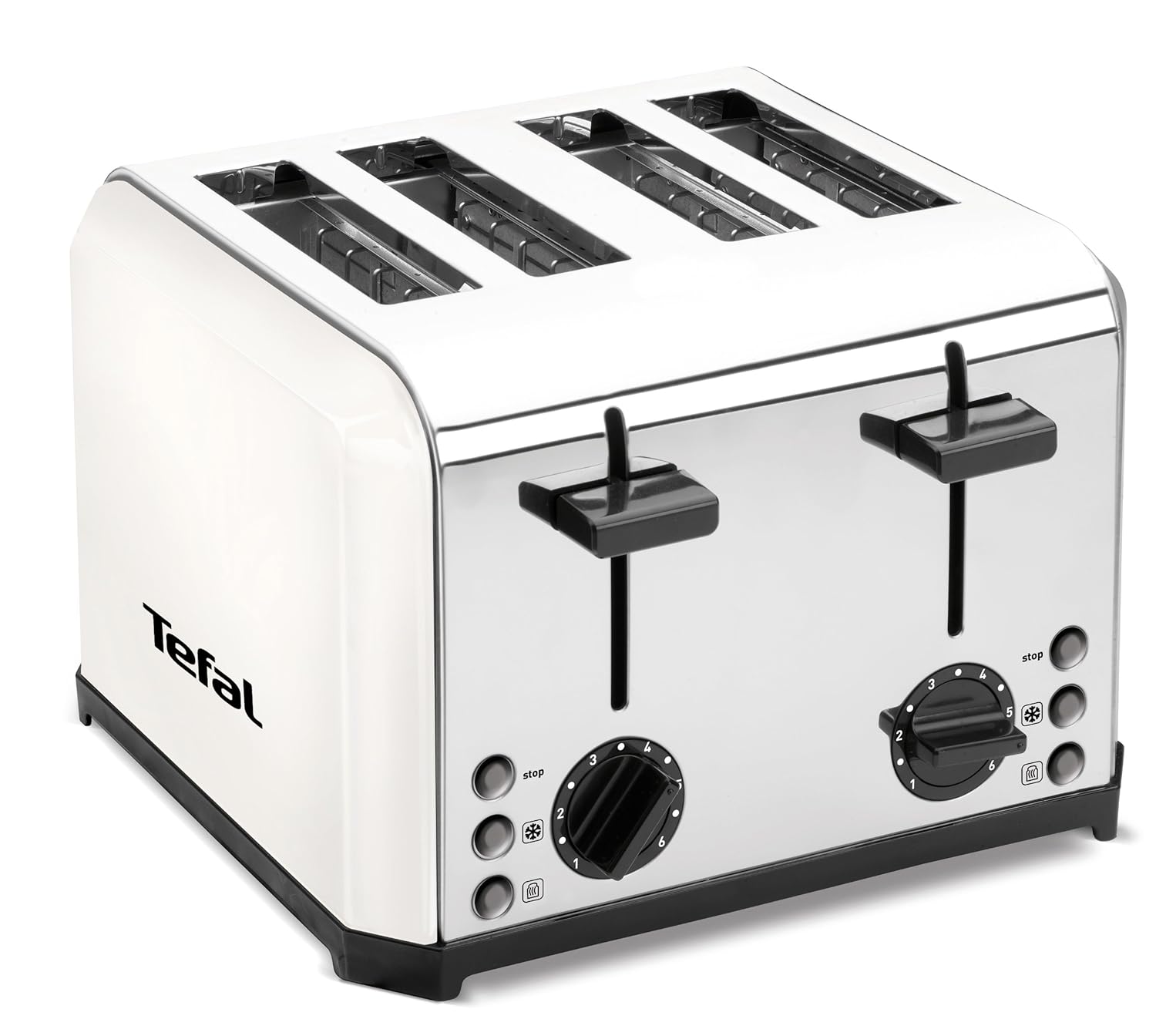 Tefal Inox Gloss 4Slice Toaster, White Amazon.co.uk Kitchen & Home