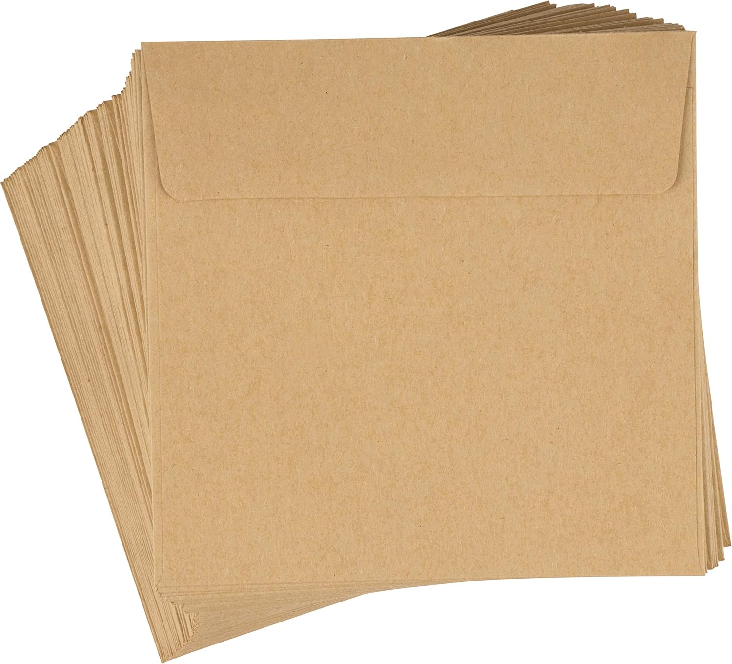 60 Pack Square Envelopes 5.5 x 5.5 Craft Invitations for Weddings Baby Shower, Graduation Party Supplies, Small Businesses