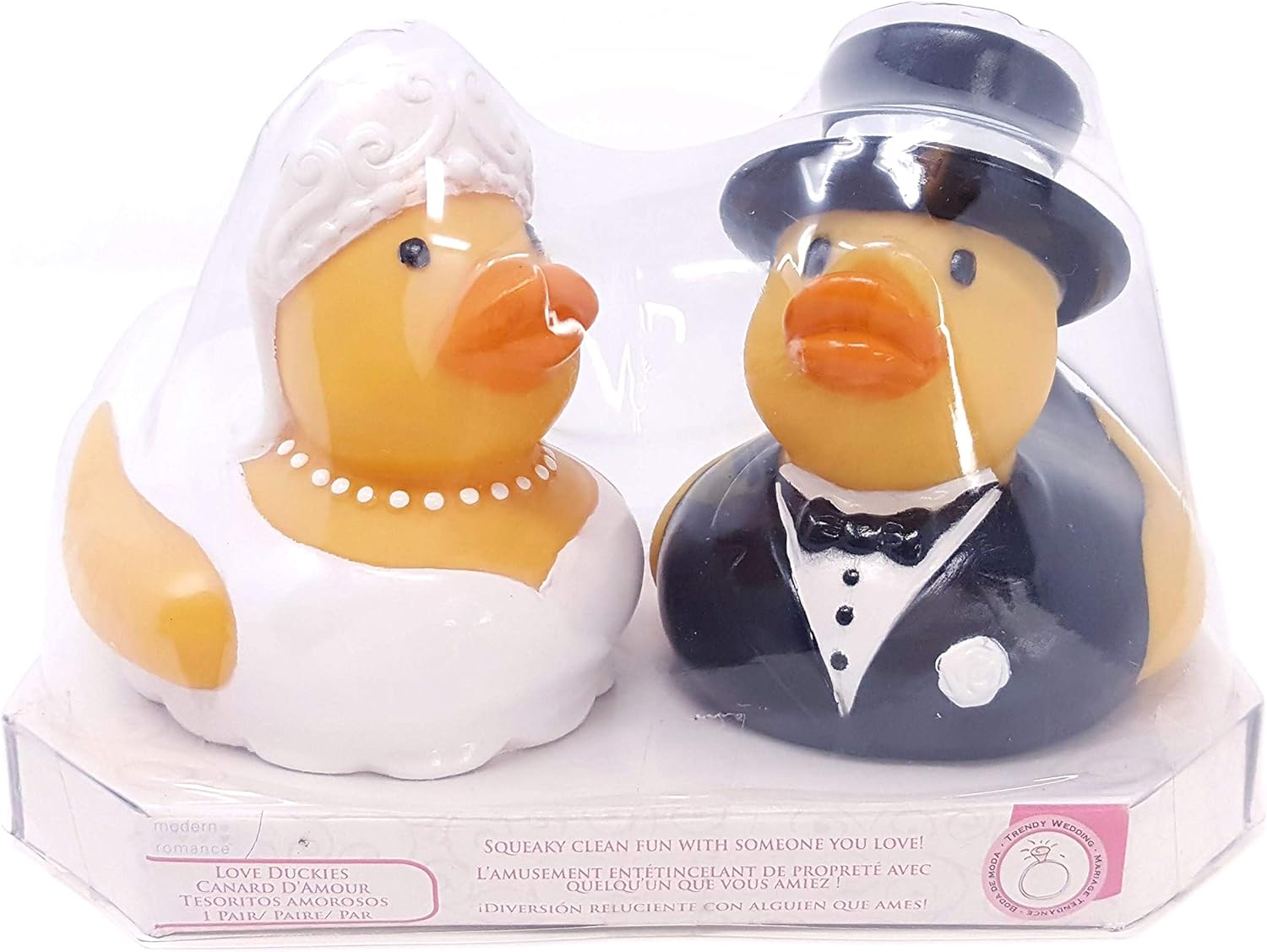 bride and groom rubber ducks