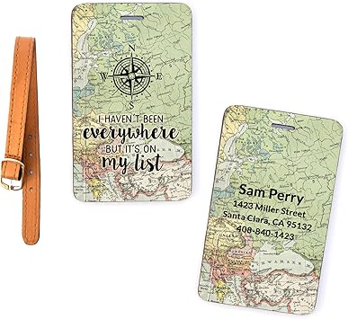 personalised luggage tags amazon