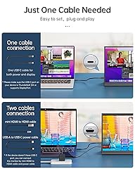 ForHelp 2.5k Portable Monitor 16inch 2560X1600 USB