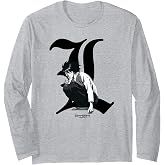 Death Note Old English L Anime Long Sleeve T-Shirt