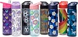 Smash Pastel Flower Water Bottle 700ml Pink Blue with Straw view 7