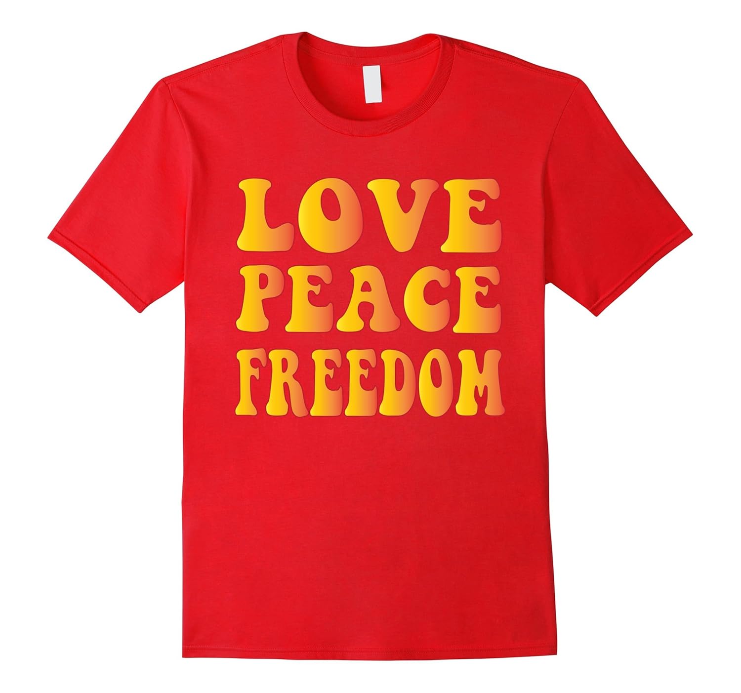 LOVE PEACE FREEDOM T-Shirt 60s 70s Tie Die Hippie Shirt-ANZ