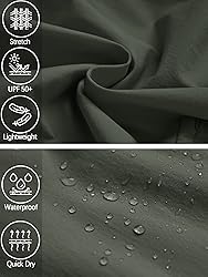 Mens Hiking Convertible Pants Waterproof