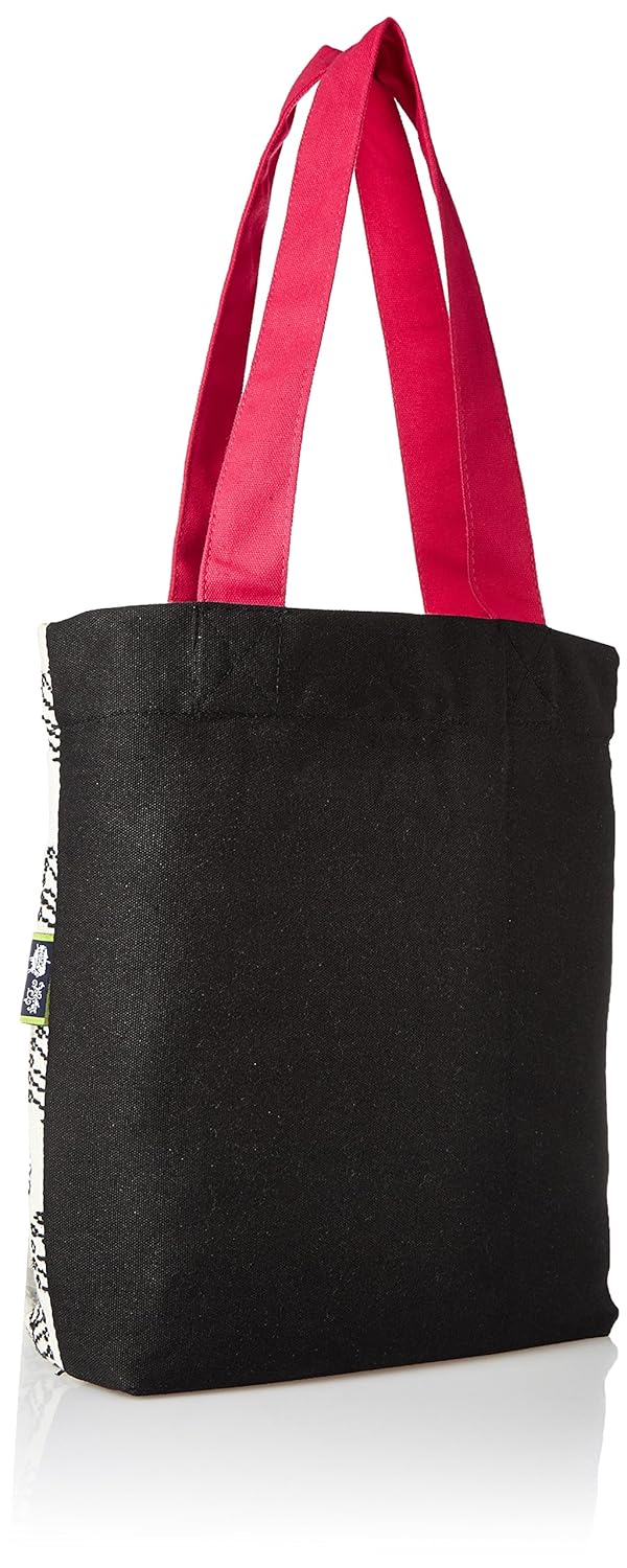 kanvas katha women's jacquard tote (kkjb001)