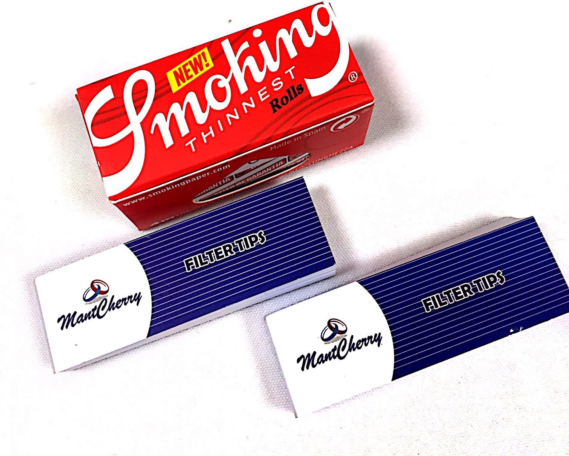 MONTCHERRY BRAND TIPS AND SMOKING THINNEST ULTRA THIN 6 ROLLS COMBO BY TRENDZ
