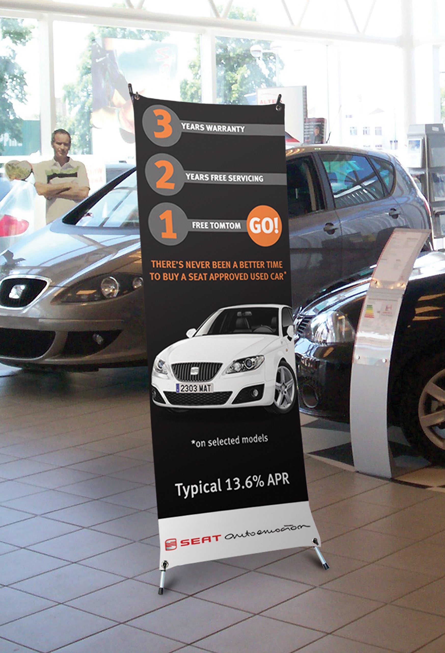 Custom Printed X-Banner Premium 60 cm - Trade Exhibition Fairs Events Banner Display