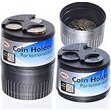 BELL Retrofit Coin Organizer/Lose Change Holder with Hidden Coin Dump Bowl, Fits in Drink Cup Holder