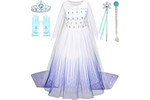 Avady Princess Dress for Girls Princess Costume for Kids Cosplay Costume Birthday Party Dress Up Clothes