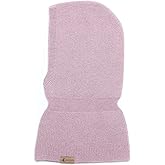 Single-Layer Knit Kids Balaclava, Cashmere, Merino Wool Balaclava - Toddler Hat - Beige, Gray, Black, Pink, Fuchsia Ages 1-3+