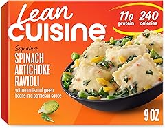Lean Cuisine Frozen Meal Spinach Artichoke Ravioli, Protein Kick Microwave Meal, Microwave Macaroni and Cheese Dinner, Frozen