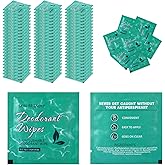 200Pcs Travel Deodorant Wipes, Travel Size Mini Deodorant Wipes Bulk for Homeless, Individually Wrapped Body Cleaning Supplies for Women Wet Armpit for Body Cleaning Jasmine for Valentines Day Easter