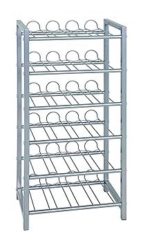 Haku-Möbel Flaschenständer, Aluminium, 34 x 22 x 72 cm