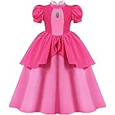 PAMABA Little Girls Princess Dress Costume for Toddler Girl Outfit for Party Halloween Cosplay Costumes 3-10 Years