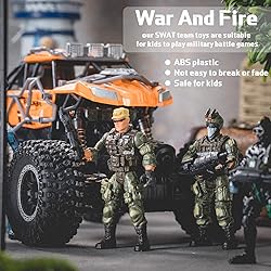 Tuanse 26 Pcs SWAT Team and Military Action Figures