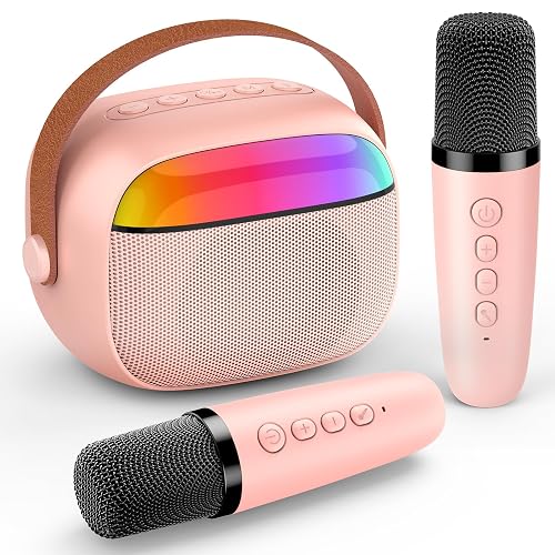 Gralal Karaoke Machine 2 Microphones, Birthday Gifts for Girls Toys Age 3-12 Year Old Girl Gifts Kids Microphone Toys for 3-12 Year Old Girls Birthday Presents Best Gifts for 3-14 Year Old Girls