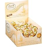 Lindt LINDOR White Chocolate Truffles, Gluten Free & Kosher, 60 Count Box