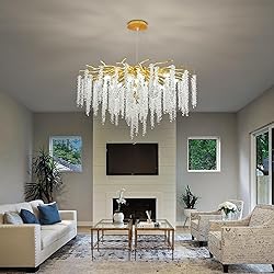 Puvaue Crystal Tree Branches Chandeliers Luxury