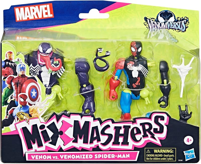 Hasbro Marvel SPD MixMashers, Figuras de Acción de Superhéroes, Juguete Personalizable, Diversión con Amigos, Idea de Regalo para Niños y Niñas de 4 Años o Más