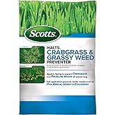 Scotts Halts Crabgrass &amp; Grassy Weed Preventer, 10.06 lbs. | Crabgrass Preventer, Pre Emergent Weed Control for Lawns, Prevents Chickweed &amp; More, Treats up to 5,000 sq. ft.