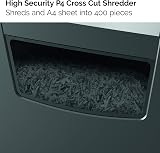 Rexel Momentum X410 Cross Cut Shredder 11-10 Sheets 23 L Bin Black view 3