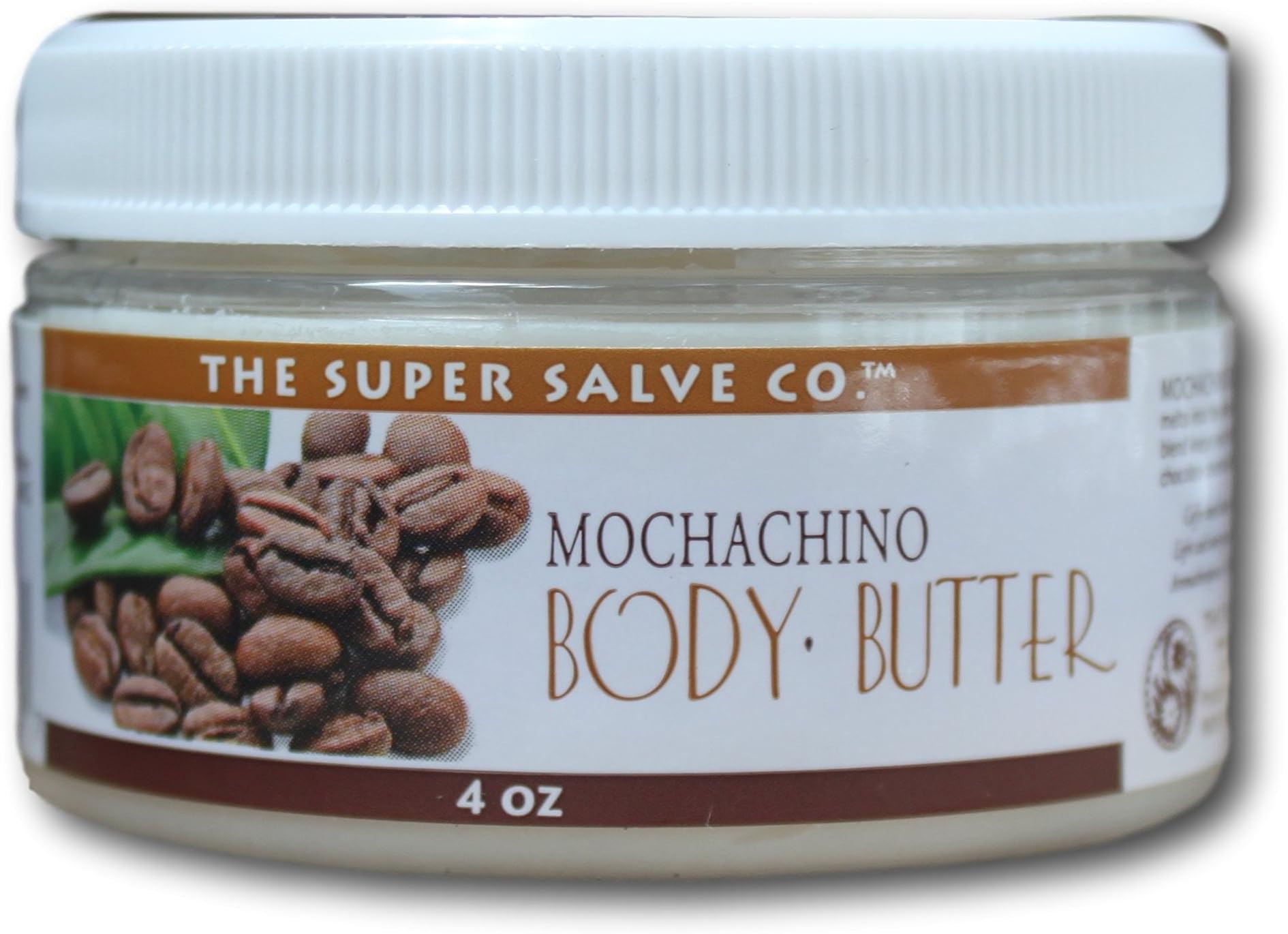 4oz, by Super Salve, Coffee-Chocolate Scented Moisturizer with no Greasy Residue