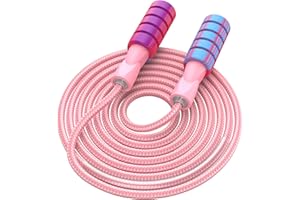 CRHOEIQ Jump Rope for Women Men, Fitness Jumprope for Women Workout, Adjustable Adult Exercise Skipping Rope