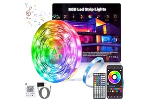 Ledagic Led Lights for Bedroom 100ft Color Changing RGB Led Strip Lights, DIY Music Sync Led Light Strip with Remote and App Control, Dimmable Led Lights for Room Party Home Cool Things (1 * 100ft)