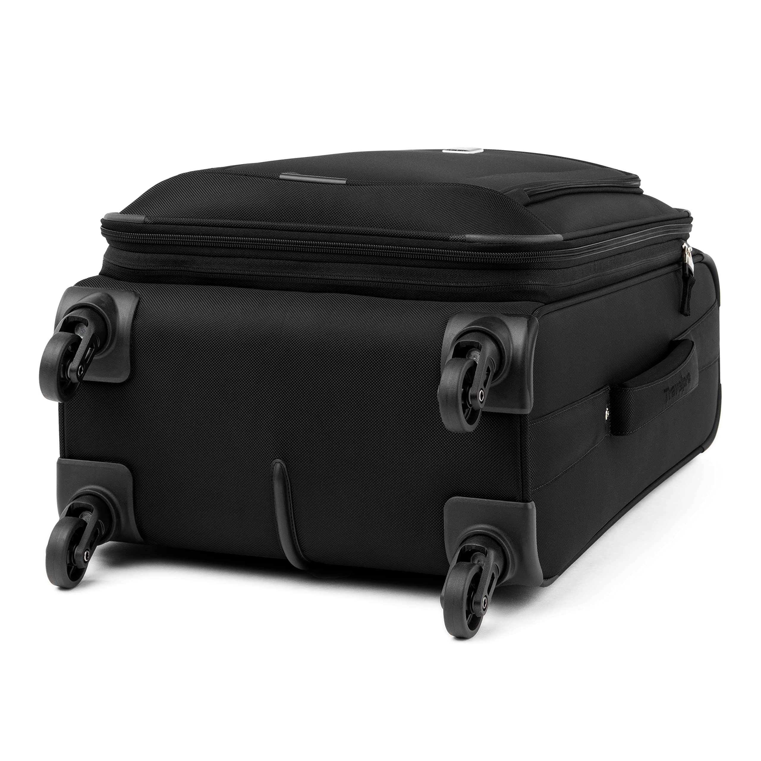 Travelpro Runway 2 Piece Luggage Set, Carry-on & Convertible Medium to Large Check-in Expandable Luggage, 4 Spinner Wheels, Softside Suitcase, Men and Women, Black
