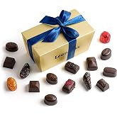 Leonidas Belgian Dark Chocolate Gift Box - 30 pcs (1 lb / 453 g) | Birthday Thank You Anniversary Congratulations Gift Basket Gold Ribbon Gourmet Candy Assortment