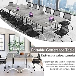 SOIUDNEB Conference Table,Wooden Folding Conference