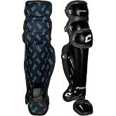 CHAMPRO mens Compact Pro Plus Umpire Leg Guard, BLACK, 17 Length US