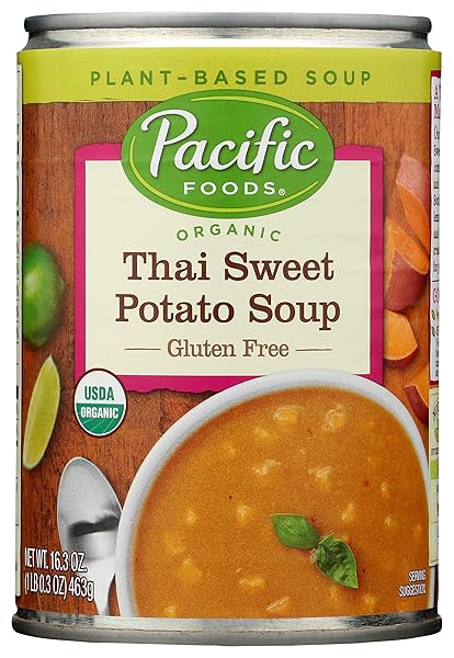 PACIFIC FOODS, ORGANIC THAI SWEET POTATO SOUP, 16.3 OUNCE