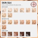 Makeup Revolution Skin Silk Serum Foundation Light to Medium 23ml F7 Hyaluronic view 3
