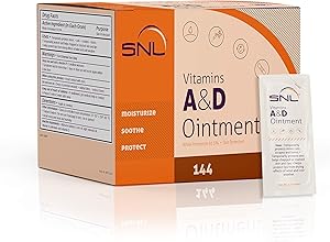 SNL Quality Vitamins A & D Ointment - 144 Foil Packets - 5 Grams Each