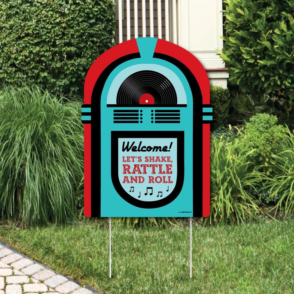 Amazon Com Big Dot Of Happiness 50 S Sock Hop Party Decorations