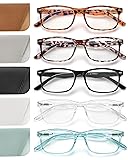 JOLISU 5 Pack Reading Glasses for Women/Men Spring