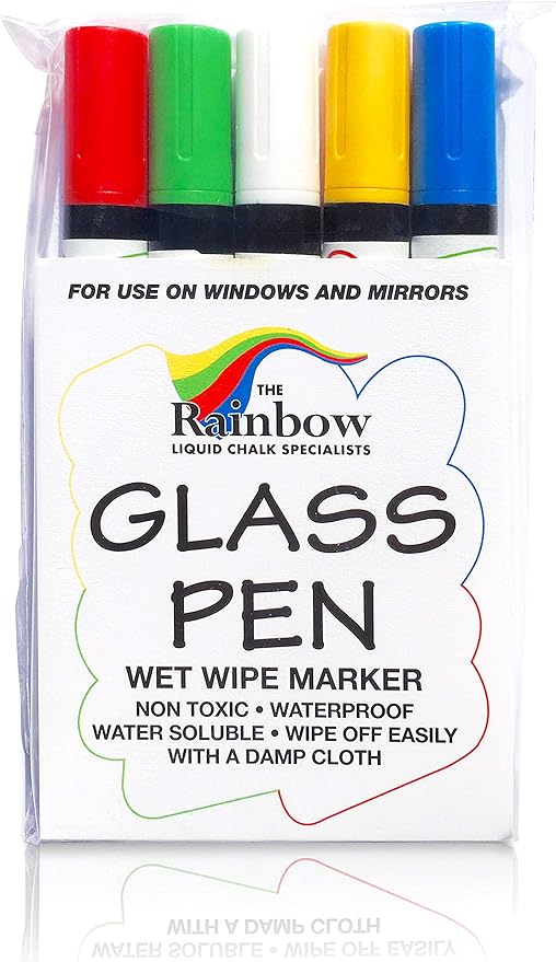 Glass Pen 5mm 5 Pack Assorted For Writing on WINDOWS Amazon.co.uk Office Products
