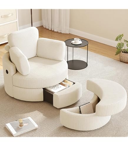 Amazon.com: ZX Design Oversized Chaise Lounge Chair with Ottoman
