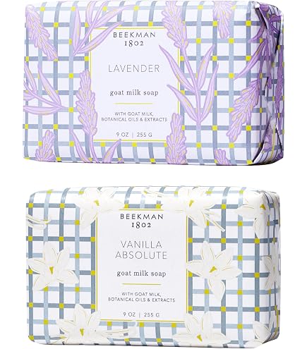 Amazon.com : Beekman 1802 Goat Milk Soap Bar 3-Piece Set - Arcadia