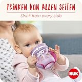 NUK Mini Magic Cup Sippy 360° Anti-Spill 160 ml Blue Turquoise 2 Count view 2