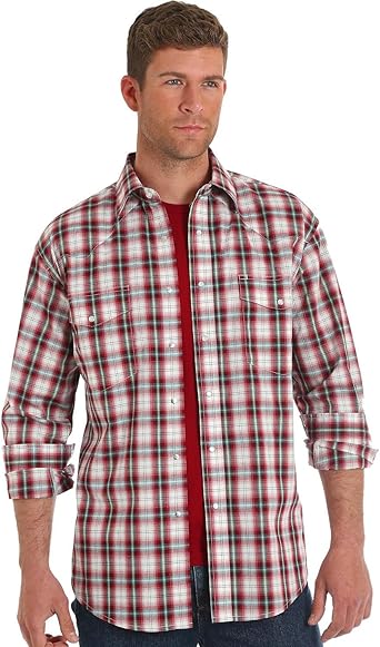 red wrangler shirt