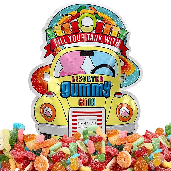 PUNCH BUGGY ASSORTED GUMMY CANDY MIX, 2 POUND...