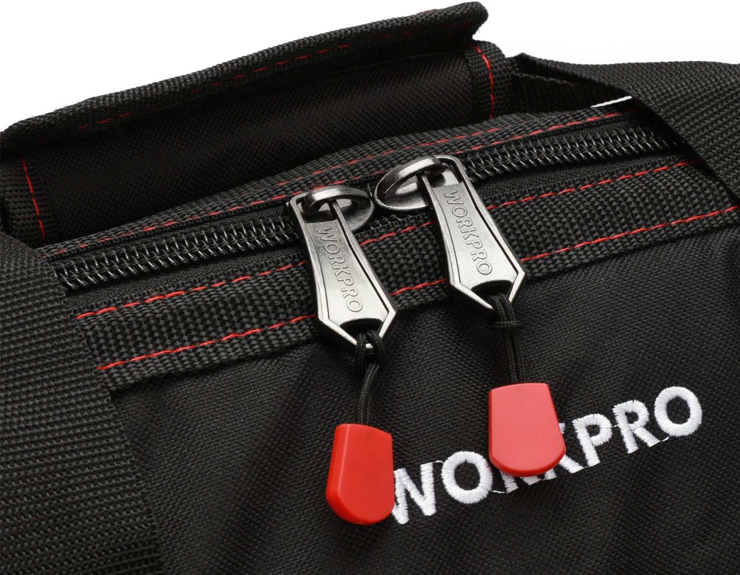 WORKPRO Close Top Storage Tool Bag, 18", Black/Red, W081023A - - 