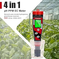 UIUZMAR Digital pH Meter pH TDS EC Meter for