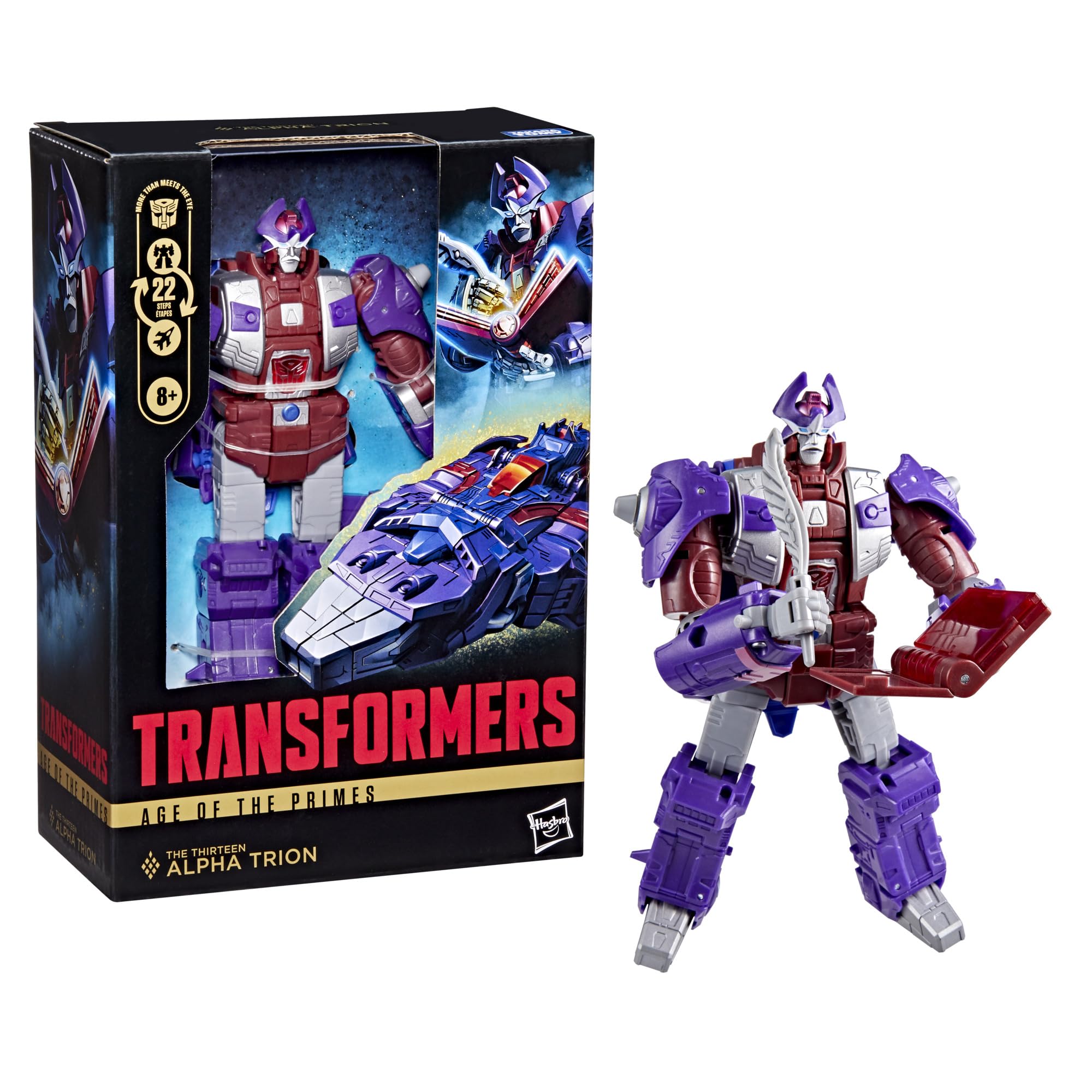 Transformers Age of The Primes The Thirteen Alpha Trion, Voyager Class 7-Inch Converting Action Figure, Robot Toys for Ages 8+